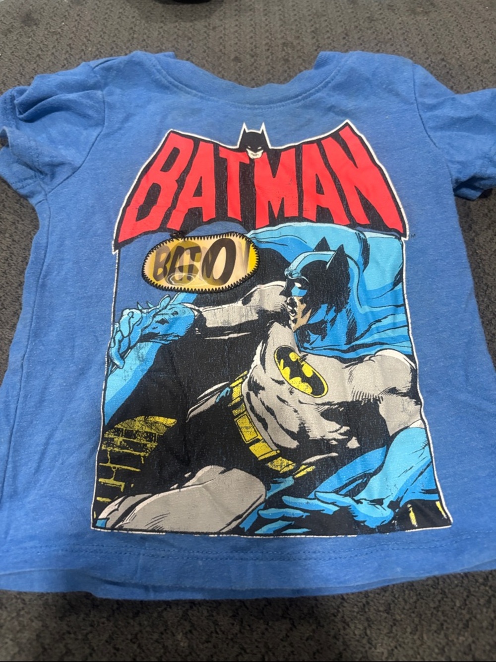 🟢10/$10 - Batman Kids Blue Graphic Costume Tee - DC Comics